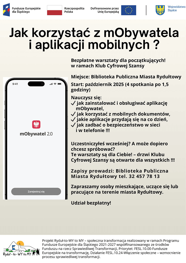 Ulotka Warsztaty 2 Klubu Cyfrowej Szansy